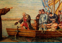Colón zarpa del Puerto de Palos