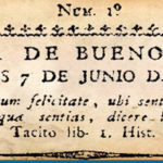 El primer número de la Gaceta de Buenos Aires