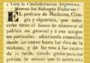Aviso ofreciendo servicios de cirugía y obstetricia